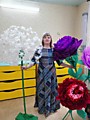 Цветы в формате 3 - Д, из гафрированной бумаги, из шпажек и белой бумаги с холофайбером